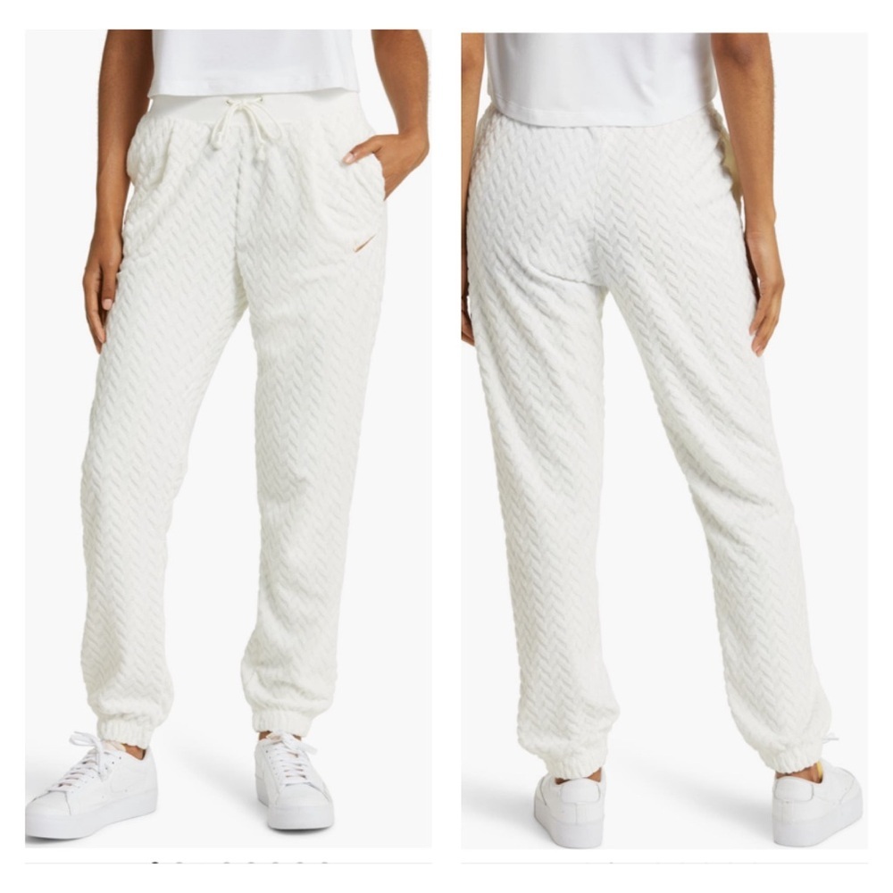 Nike Everyday Modern High Waist Joggers Women’s SZ XL Off White Cozy Soft‎ NEW